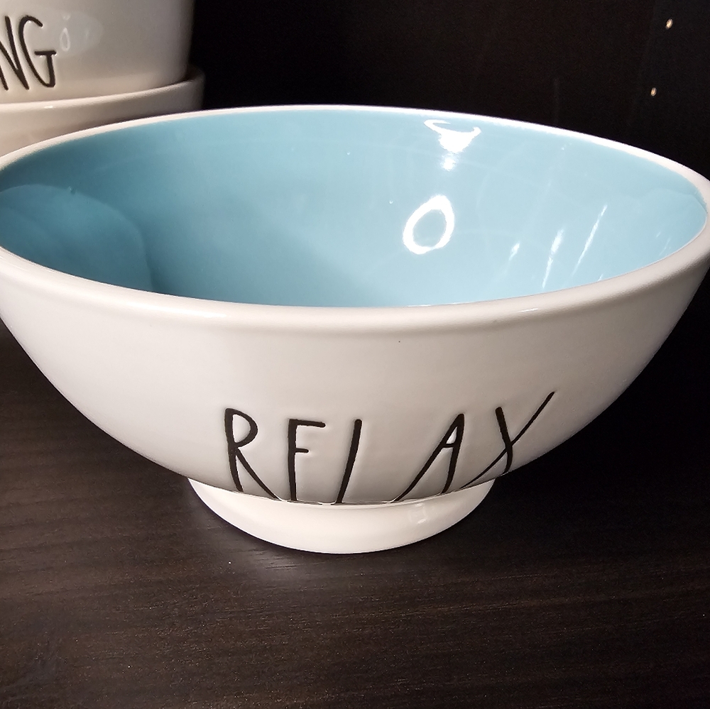 Rae Dunn Bowls Happy, Hey Girl, Relax, Home, Good Morning Selling individually - Picture 3 of 8